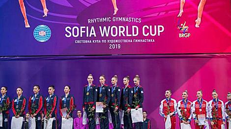 Белорусские грации завоевали золото в групповых упражнениях на этапе КМ в Софии