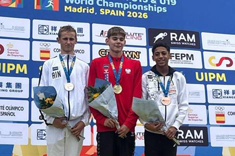 Белорус Клим Гнедчик стал серебряным призером первенства Европы-U15 по пятиборью
