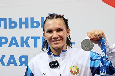 Белоруска Анжела Жилинская завоевала серебро турнира по самбо II Игр стран СНГ