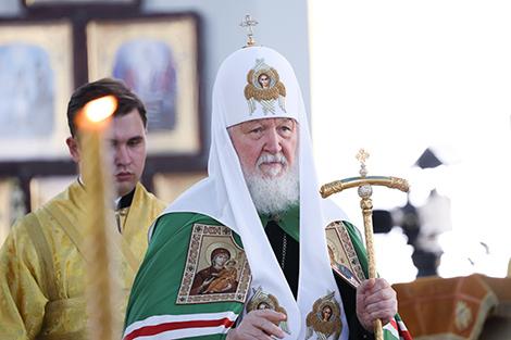 Патриарх Кирилл возглавил Божественную литургию в Свято-Воскресенском соборе Бреста