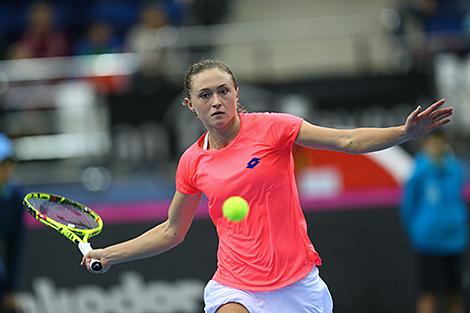 Белорусская теннисистка Александра Саснович вышла в 1/8 финала турнира в Будапеште
