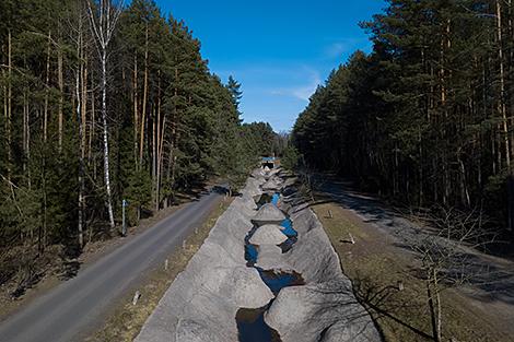Слаломный канал под Минском заполнили водой