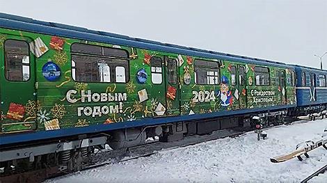 Новогодние поезда запускают в минском метро