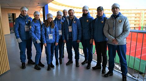 Виктор Лукашенко встретился с белорусскими спортсменами на Играх в Лозанне