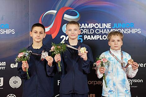Белорусские батутисты завоевали десять наград юниорского чемпионата мира