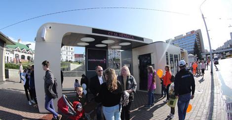 В Минске появилась первая умная остановка