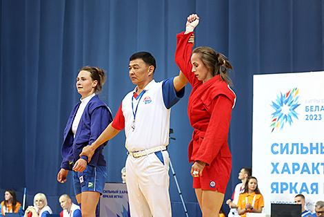 Белоруска Татьяна Мацко завоевала серебро турнира по самбо II Игр стран СНГ