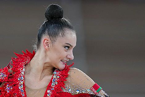 Горносько завоевала серебро чемпионата Европы в упражнении с обручем