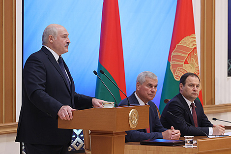 Лукашенко: белорусский народ един в выборе стратегического курса на развитие сильной и суверенной страны
