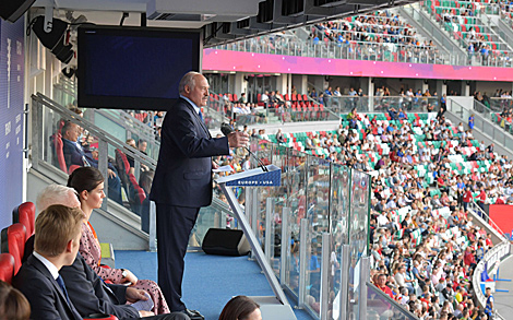 Лукашенко предложил провести следующий легкоатлетический матч Европа-США снова в Минске