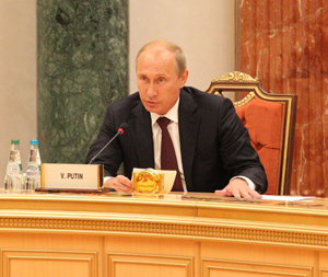 Путин: Встреча городов-побратимов Беларуси и России послужит укреплению комплекса связей между двумя странами
