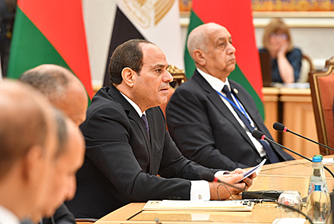 Президент Египта подтвердил готовность расширять сотрудничество с Беларусью по всем направлениям