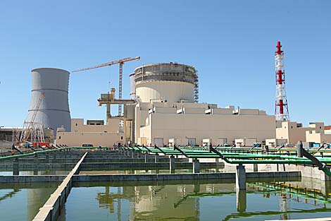 Initial background around Belarusian nuclear power plant measured