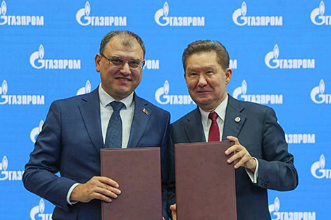Belarus’ government, Gazprom sign cooperation roadmap until 2030