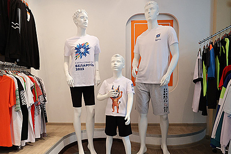 T-shirts featuring 2nd CIS Games symbols on sale in Belarus