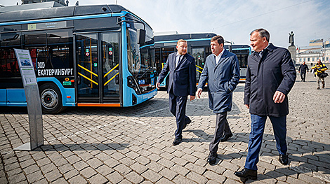 Ten Belarusian trolleybuses handed over to Russian Yekaterinburg