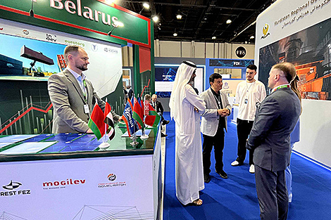 Belarus' delegation holding B2B meetings at AIM Congress in Abu Dhabi