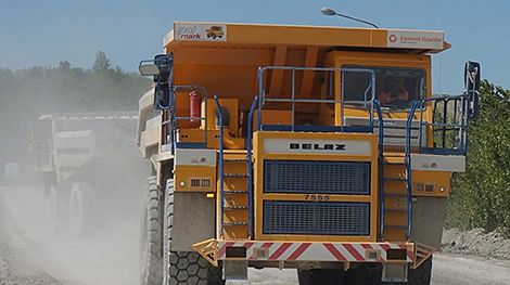 Belarusian BelAZ trials dump truck with Stage 5 engine in Poland