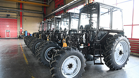 Belarusian MTZ presents modernized tractors in Russian Kazan
