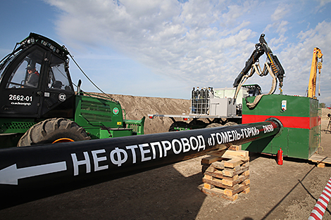 Construction of pipeline to connect northern, southern oil trunk lines begins in Belarus