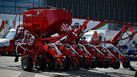 Amkodor presents new sowing machine at Belagro 2025 expo