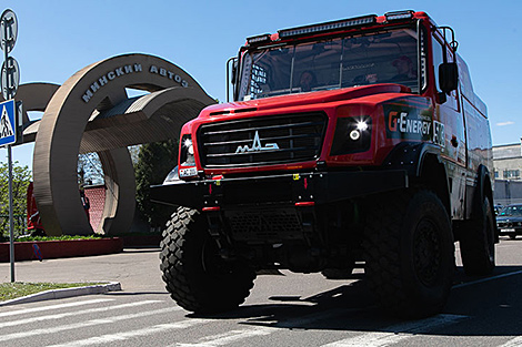 МАЗ показал на выставке свои передовые автомобили