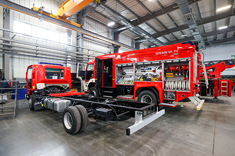 Мобильные госпитали и автолестницы. Что нового презентует крупный белорусский производитель пожарной техники