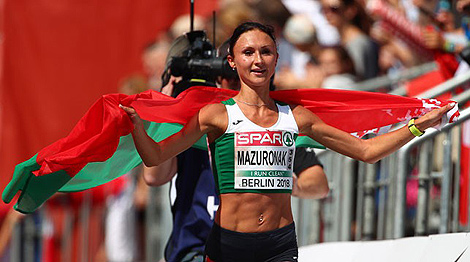 Беларуска Вольга Мазуронак заваявала залаты медаль у марафоне на ЧЕ ў Берліне