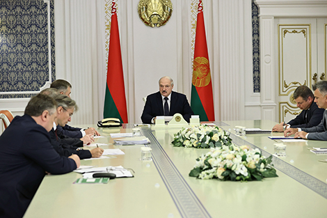 Экспарт, зарплаты і важнейшыя інвестпраекты - Лукашэнка сабраў нараду па развіцці дрэваапрацоўкі