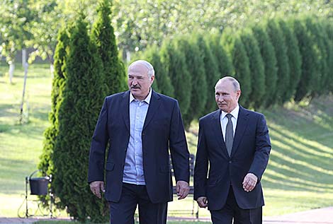 Нефармальная сустрэча Лукашэнкі з Пуціным прайшла ў дзяржаўнай рэзідэнцыі 