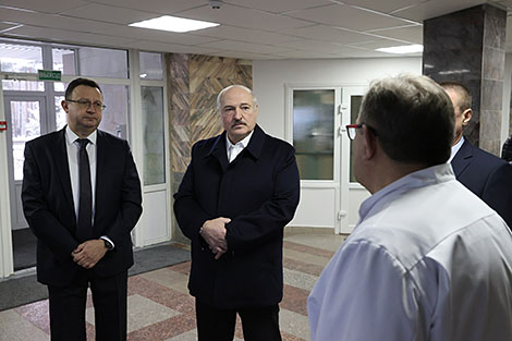 Лукашэнка наведаў Магілёўскую абласную клінічную бальніцу