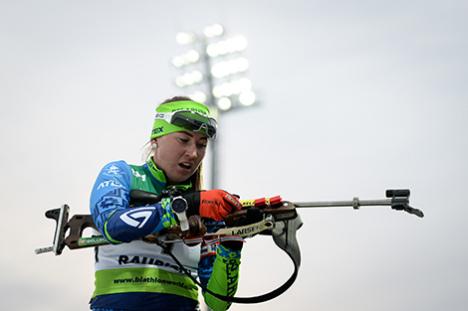 Дзінара Алімбекава ўзнялася на другое месца ў агульным заліку Кубка свету па біятлоне