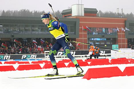 Дзінара Алімбекава-Смольская стала другой у спрынце на этапе Кубка Садружнасці па біятлоне ў 
