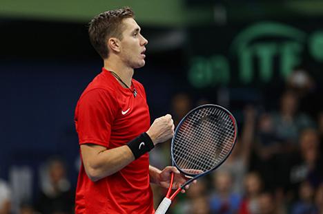 Беларус Герасімаў выйшаў у чвэрцьфінал тэніснага турніру ў Грузіі