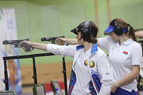 Беларуска Аліна Несцяровіч заваявала серабро ў стральбе з малакалібернага пісталета на ІІ Гульнях краін СНД