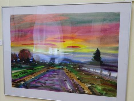 Юбілейная выстава беларускага мэтра акварэлі Фелікса Гумена адкрылася ў Віцебску