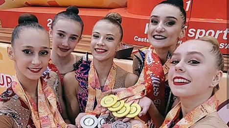 Беларускія гімнасткі выйгралі 15 медалёў на турніры ў Іспаніі