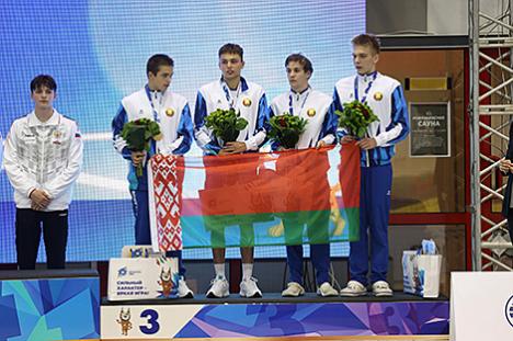 Беларускія плыўцы выйгралі дзевяць узнагарод у першы дзень турніру ІІ Гульняў краін СНД