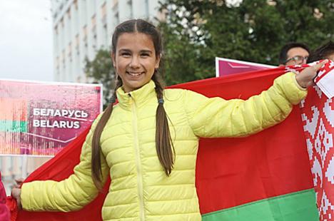 Ксенія Галецкая на дзіцячым конкурсе 