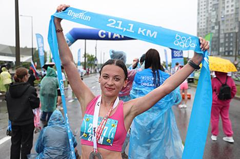 Прамаў і Дронь сталі пераможцамі паўмарафону One Run у Мінску