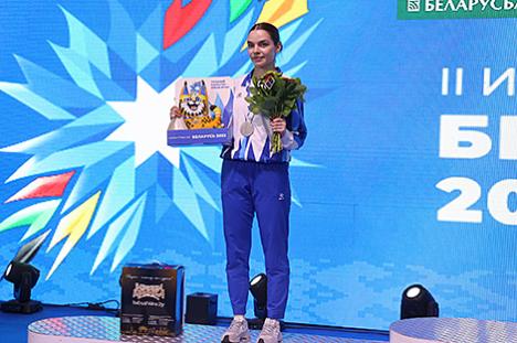 Беларуская каратыстка Марыя Азарава заваявала серабро ІІ Гульняў краін СНД
