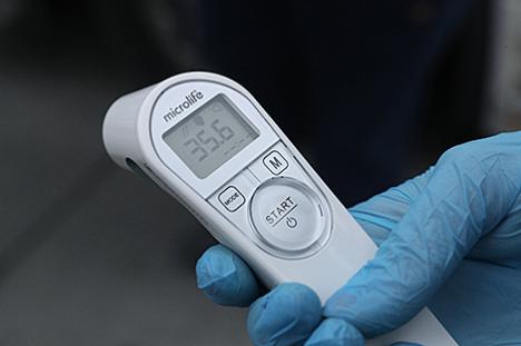 На ўваходзе ў Нацыянальны аэрапорт Мінск пасажырам будуць вымяраць тэмпературу