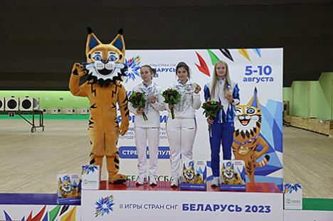 Беларуска Дар'я Чупрыс узяла бронзу ў стральбе з малакалібернай вінтоўкі на ІІ Гульнях краін СНД