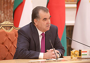 Эмамалі Рахмон: Таджыкістан надае прыярытэтнае значэнне ўмацаванню сувязей з Беларуссю