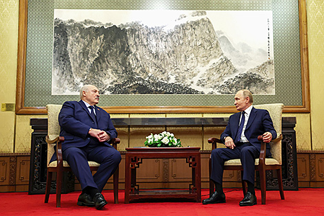 Лукашэнка запэўніў Пуціна ў падтрымцы Расіі ў барацьбе з сучасным нацызмам