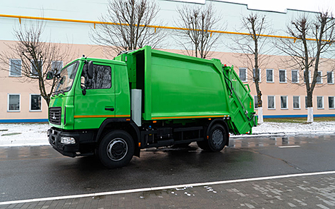 МАЗ выпусціў звышпад'ёмны смеццявоз