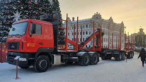 Мінскі аўтазавод прадставіў тэхніку для лясной прамысловасці на выстаўцы ў Волагдзе