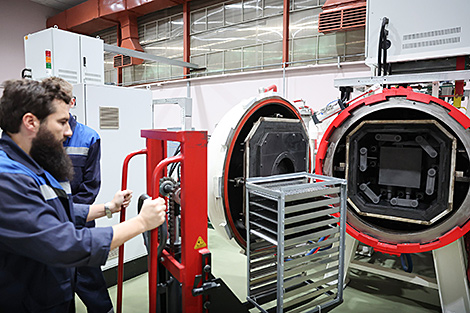 Участак поўнага цыкла вытворчасці цвёрдасплаўнага інструменту адкрылі ў Інстытуце тэхналогіі металаў