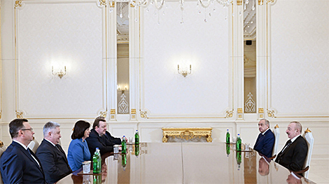 Качанава сустрэлася з Прэзідэнтам Азербайджана Ільхамам Аліевым