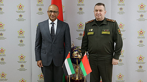 Беларусь і ААЭ абмеркавалі развіццё супрацоўніцтва ў ваеннай сферы